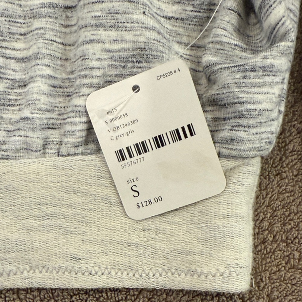 FP Movement by Free People Gray Sweatshirt with Red and Black Stripes - Picture 3 of 5